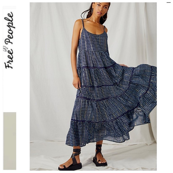 Midnight Dance Print Maxi Slip 